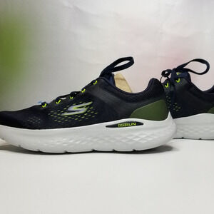 Skechers Men's Go Run Lite Sneakers Size 8 Navy / Lime NWT